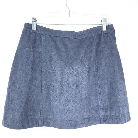 Vintage Abercrombie & Fitch Y2K 90s Periwinkle Blue Corduroy MIni A Line Skirt - Picture 1 of 6